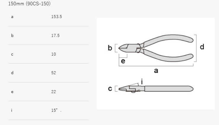 Fujiya Catch Nippers (Round Blade) (90CS-150)