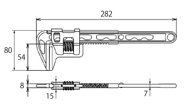 Top 282mm Light Motor Wrench (LMW-280)