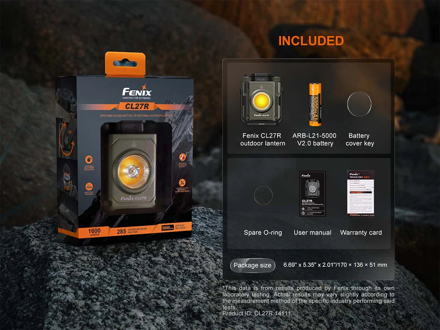 Fenix 1600 Lumen Rechargeable Lantern (CL27R)