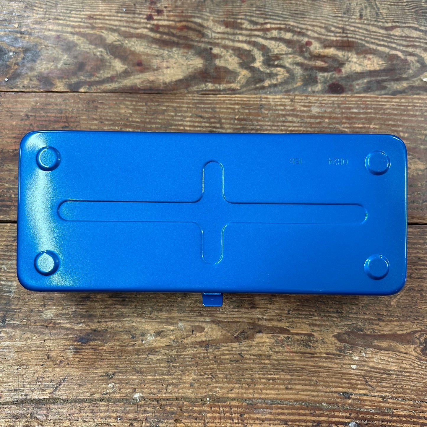 Toyo Steel Toolbox W/Top Handle And Camber Lid Y-350 Blue (TO-Y350BU)