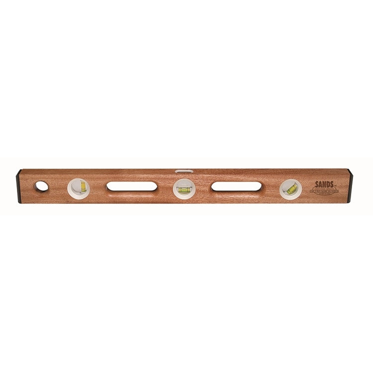 Sands 24" Mahogany Carpenter Level w/ End Caps (3 Vials) BLEM (SL2024BLEM)