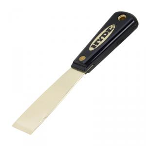 1-1/4" Stiff Brass Black & Silver Hyde Putty Knife (02080)