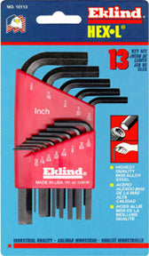 Eklind 13pc Short Allen Wrench Set (.050" - 3/8") (10113)