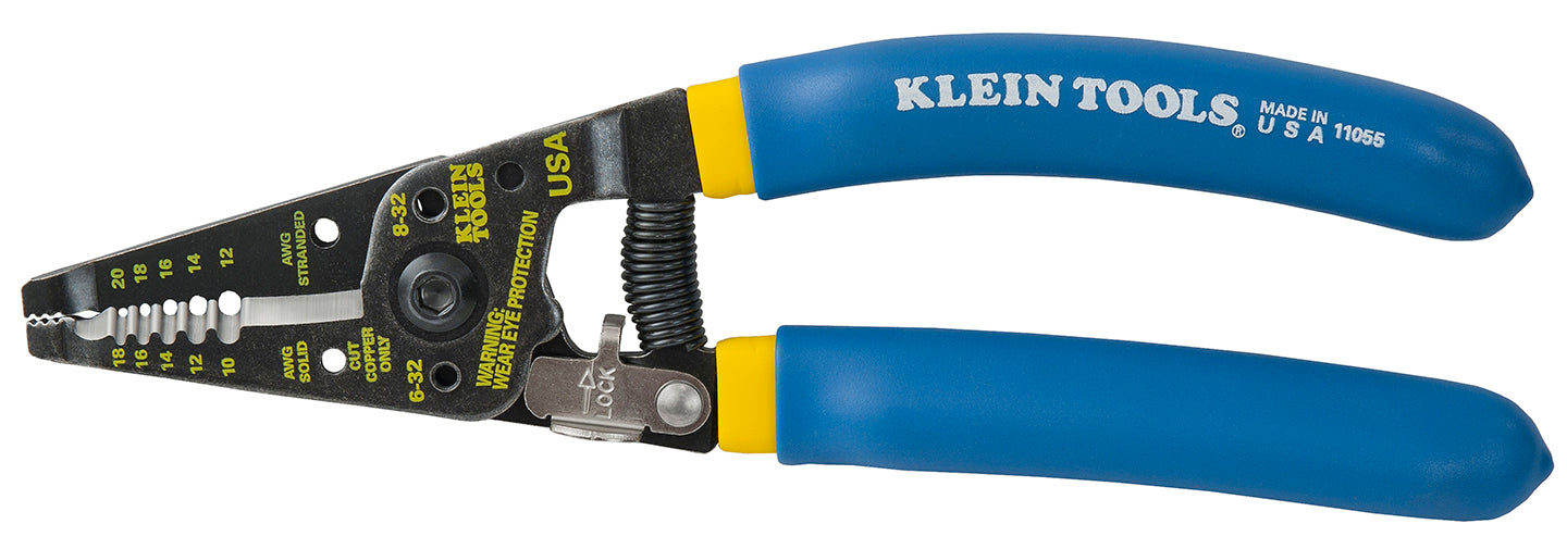Klein Curved Wire Stripper/Cutter - Solid and Stranded Wire (11055)