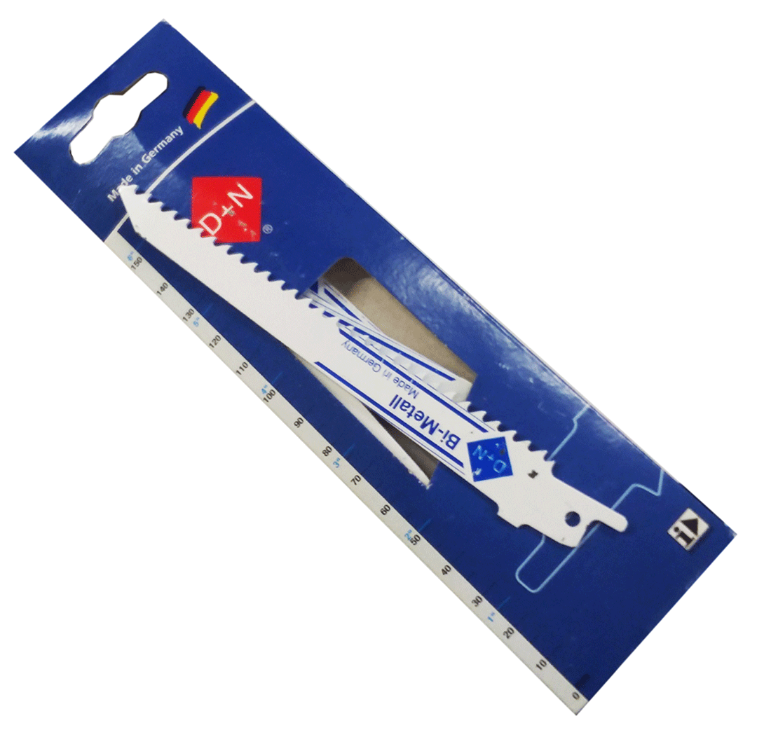 6" 6 TPI Bi-Metal German Made D+N Reciprocating Saw Blade .050" (5 pack) (112270)
