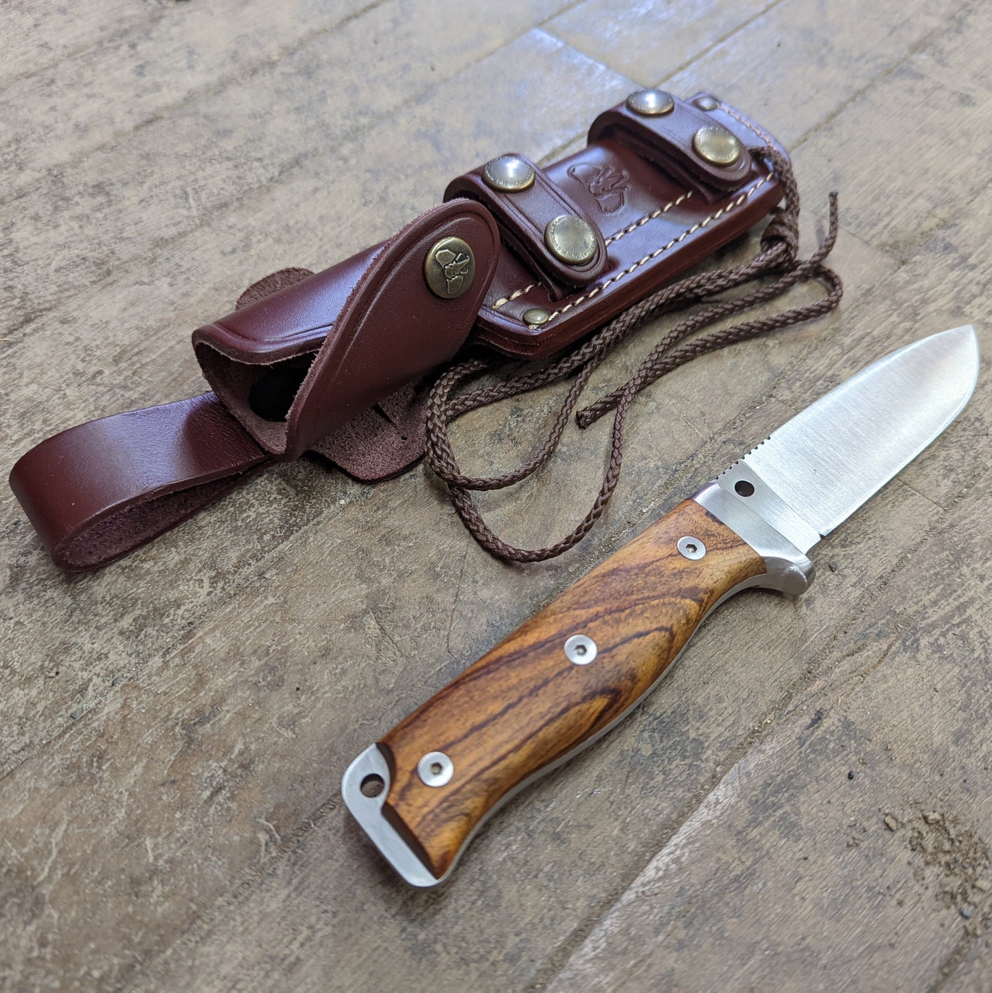Cudeman MT5 Survival Carbon Steel Knife Cocobolo Wood (CUD120K)