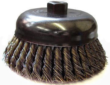 Weiler Cup Brush 6" Diameter Twist (12856)