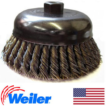 Weiler Cup Brush 6" Diameter Twist (12856)