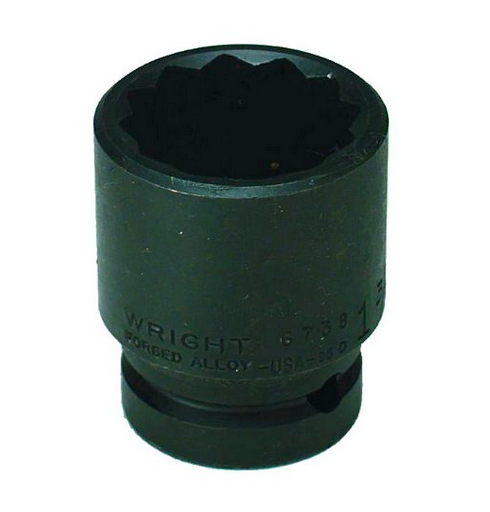 2-3/16" - 3/4" Dr. 12 Pt. Standard Impact Socket (67H70WR)