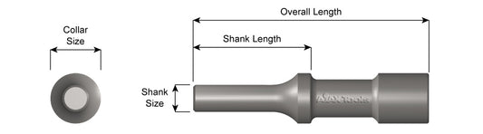 Ajax Tools A1621 1/4" Brazier Head Rivet Set (A1621)