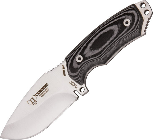 Cudeman Black Micarta Fixed Blade Stainless Steel Tactical Mini BV (CUD115B)