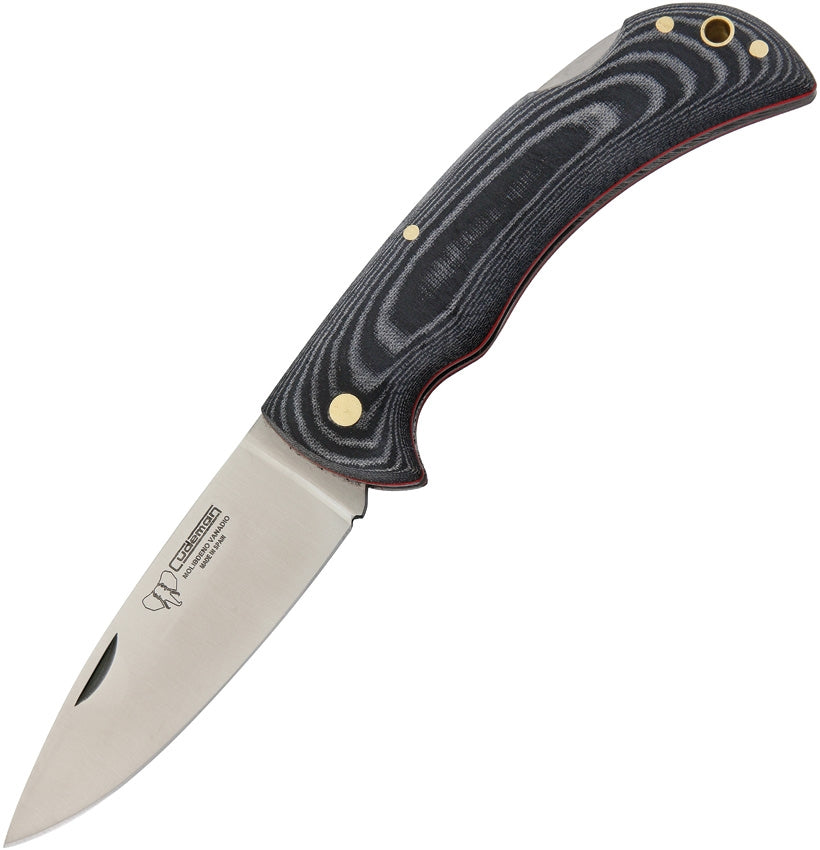 Cudeman Stainless Lockback Hunter Black Micarta Handled Knife (CUD325M)