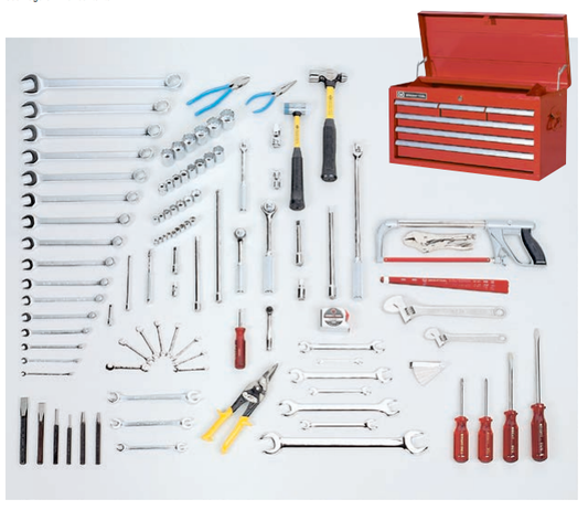 114 Pc Industrial Maintenance Tool Set with WT803 Box (180WR)