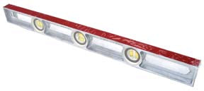 18" Aluminum Sands Level Red Edges (SL1818)