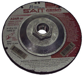 United Abrasives 4 1/2  x 1/4  x 5/8  11 arbor (20163)
