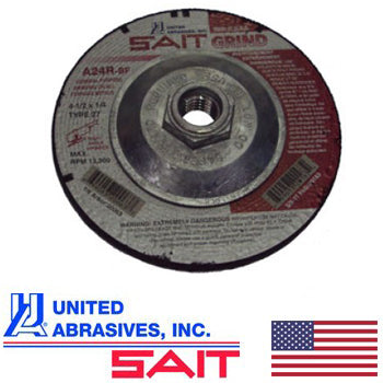 United Abrasives 4 1/2  x 1/4  x 5/8  11 arbor (20163)