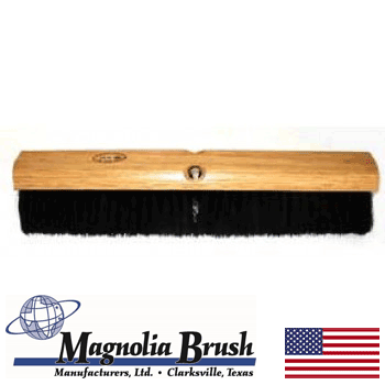 24" Black Plastic Broom w/ Handle (2024-PB)