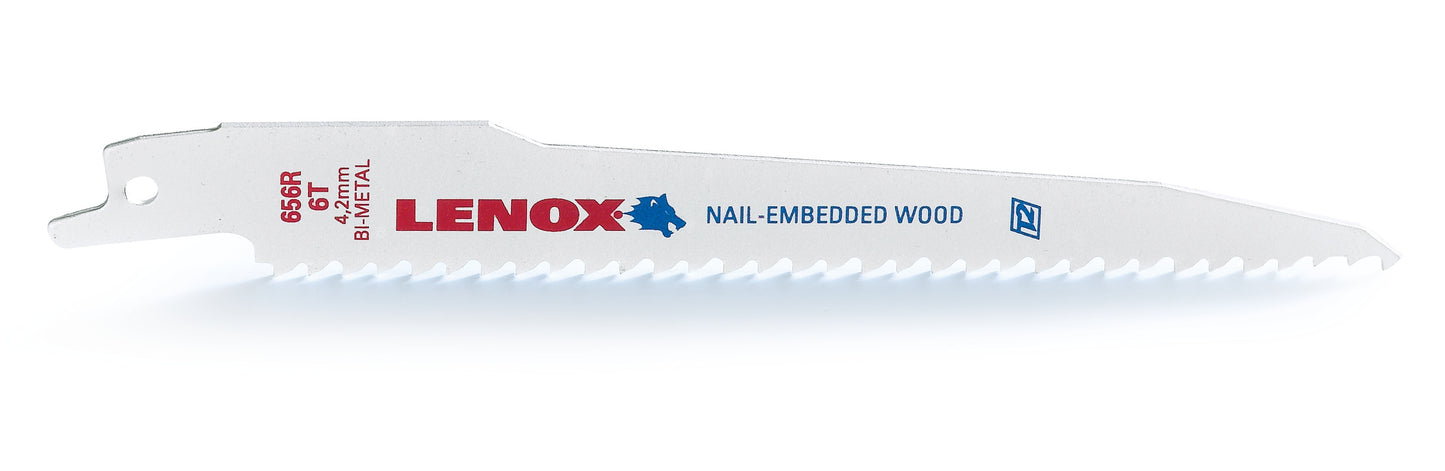 6" 6TPI Lenox (5 pack) Bi-Metal Sawzall Blades (20572656R)