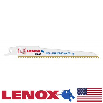 9" 6TPI Titanium (5 per pack) Lenox Gold Sawzall Blades (21062956GR)