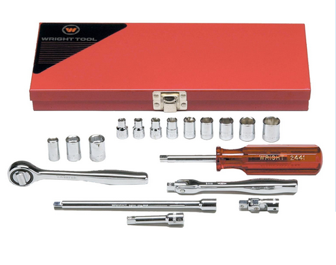 1/4" Drive 18 Piece 6 Point Standard & 8 Point Standard Socket Set (218WR)