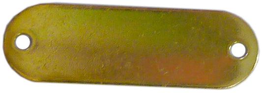 18 Gauge 5/8  x 1 29/32  Solid Brass Nameplate (21B)