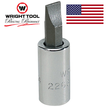 23/64" - 1/4" Dr. Standard Screwdriver Bit & Socket (2263WR)