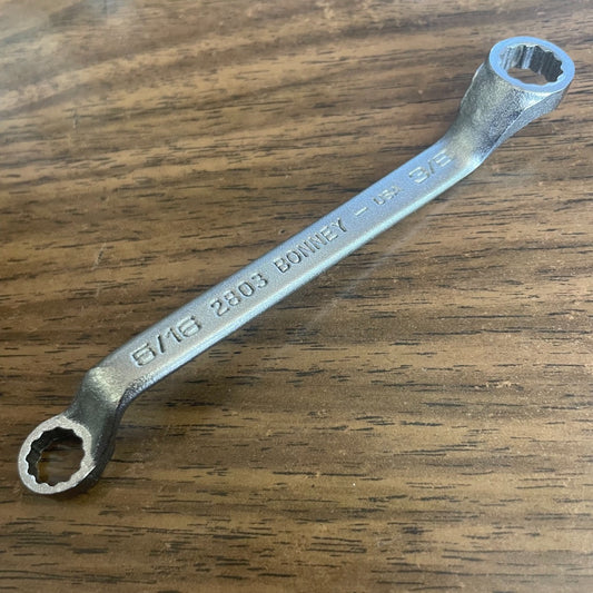 Short Box End Wrench Bonney 5/16" x 3/8" (2803)