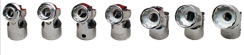 3/8" Drive 7 Piece 12 Point Flex Socket Set 3/8" - 3/4" (308WR)