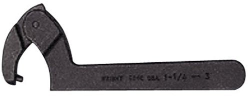 1-1/4" to 3" Capacity Range Spanner Wrench Adj. Pin Black (9643WR)