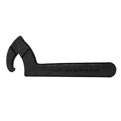 4-1/2" to 6-1/4" Spanner Wrench Adj. Hook Black (9633WR)