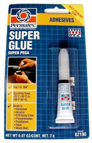Super Glue - (2) 3 Gram Tubes Per Card (325-G)