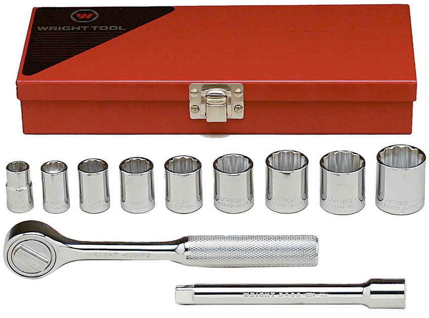 3/8" Drive 11 Piece 12 Point Standard Socket Set (328WR)