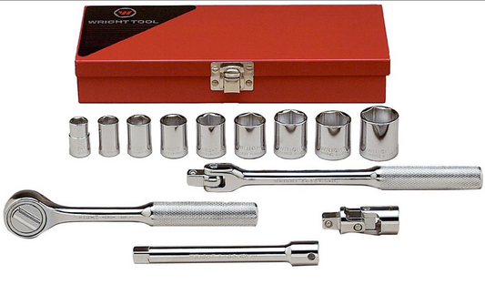3/8" Drive 13 Piece 6 Point Standard Socket Set (329WR)