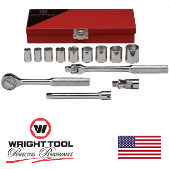 3/8" Drive 13 Piece 6 Point Standard Socket Set (329WR)