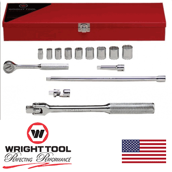 3/8" Drive 14 Piece 12 Point Standard Socket Set (334WR)
