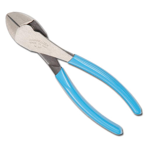7" High-Leverage Diagonal Cutting Pliers Lap Joint #337 (337-C)
