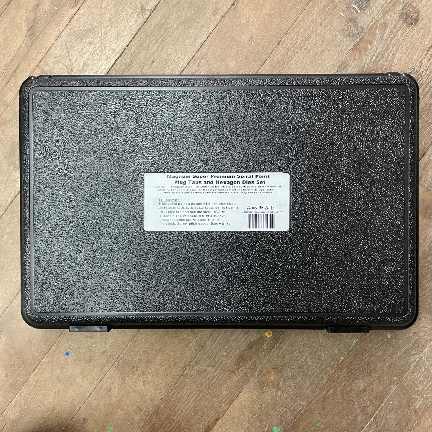 Tap & Die Set Spiral Point Hex, M3-M12, .5-1.75 (35170)