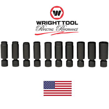 3/8" Drive 10 Piece Deep Metric Universal Power Socket Set 10mm - 19mm (352WR)