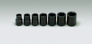 1/2" Drive 7 Piece Impact Socket Set 7/16" - 13/16" (408WR)
