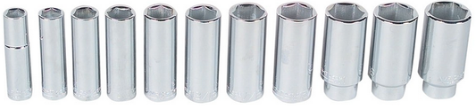 Wright Tool #414 1/2" Drive 11 Piece 6 Pt. Deep Socket Set (414WR)