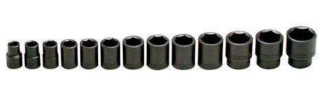 1/2" Drive 13 Piece Impact Socket Set 7/16" - 1-1/4" (415WR)