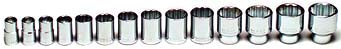 1/2" Dr. Wright 14 Piece 12 Point Standard Socket Set 7/16  - 1 1/4  (416WR)