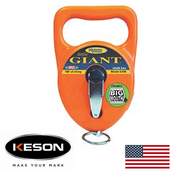 Keson Little Giant Chalk Box w/ 100' (30m) Giant Line (G100)