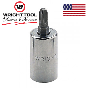Wright Tool 3266 3/8" Drive Phillips Screwdriver Bit and Socket, #2 (3266WR)