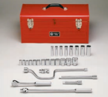 Wright Tool 427 12 Point Standard and Deep Socket Set, 27-Piece (427WR)