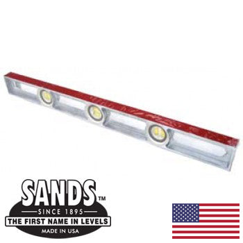 24" Aluminum Sands Level Red Edges (SL2424)