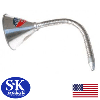 Delphos 1qt Metal Flex-Spout Funnel (3/4" x 14") (495)