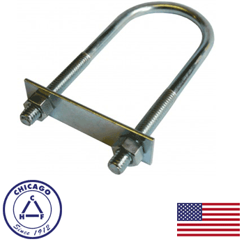 Chicago Hardware #11L Long Round Bend U-Bolt (50247-4)
