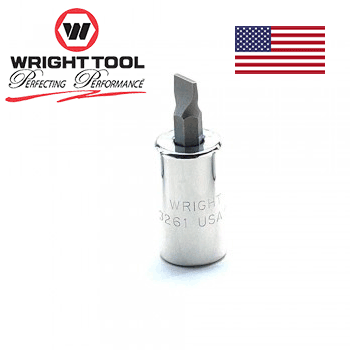 Wright Tool 3261 3/8" Drive Standard Screwdriver Bit and Socket, 5/16" (3261WR)