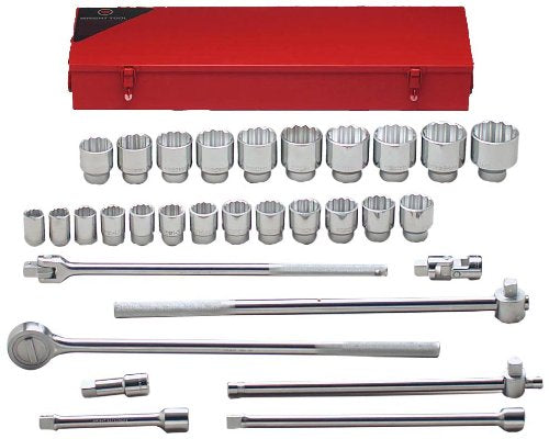 Wright Tool #631 12 Point Standard Socket Set 31-Piece (631WR)